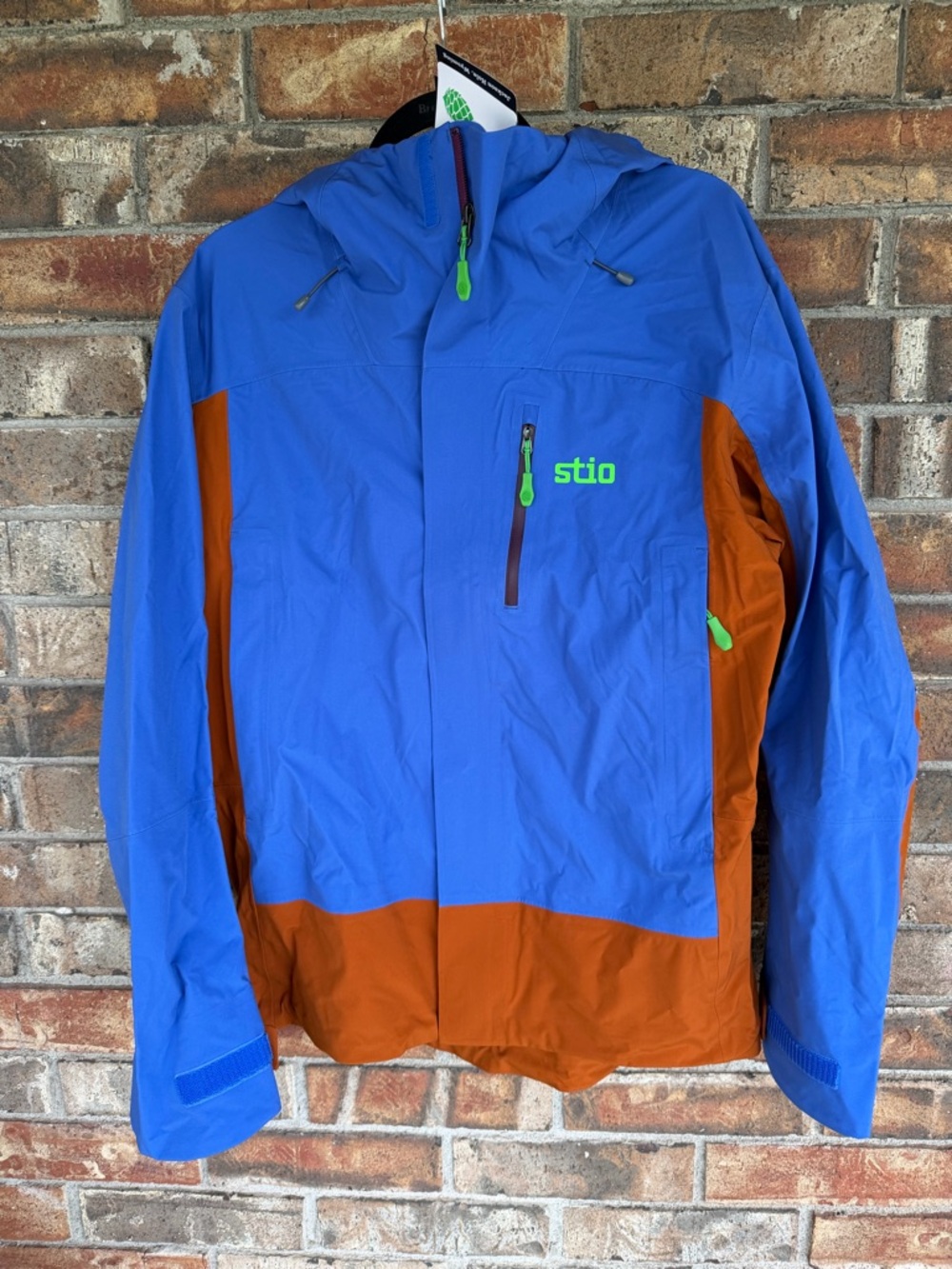 NWT Stio Unisex Raymer Hardshell Jacket Larkspur Blue Saddle S 400137-449